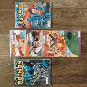 5/$20 3 Avengers, 1 Batman and 1 Superman mini coloring and activity books.